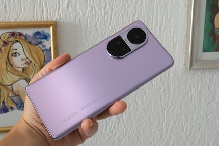 I always go for a colourful phone like this purple Oppo Reno 10.
