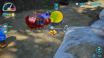 My Pikmin transport a corpse in order to grow in numbers. Sweet.