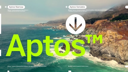 Aptos is de naam van een Californische stad. Oorspronkelijk had het lettertype de codenaam Bierstadt.