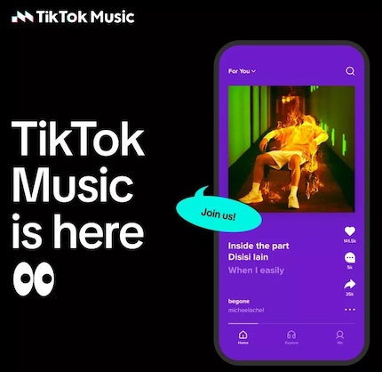 Net als in de video-app heeft de streamingdienst ook een «For You pagina».