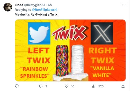 Twix was suggested as a temporary solution.