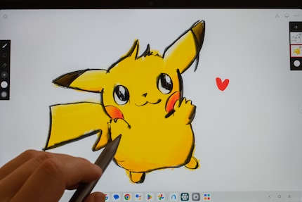 I advise you not to draw using the Tab P12. I even found little Pikachu pretty stressful.