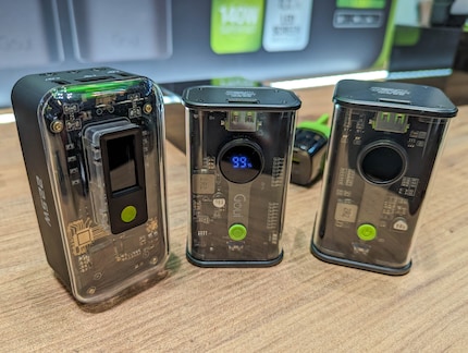 Goui Flash (links) en de Nano 10 Pro en Nano 20 Pro ernaast.