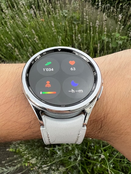 The Galaxy Watch 6 displays all its statistics on the watch face, but they’re more detailed in the app.