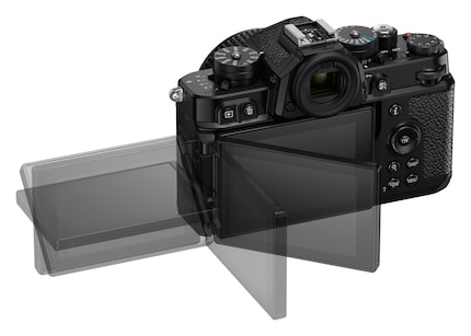 The screen can be folded outwards by 180 degrees.