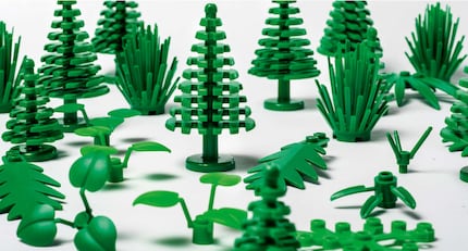 These Lego plants are already made from bio-plastic.