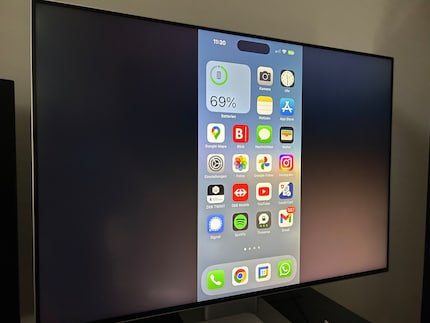 Je kunt je iPhone ook aansluiten op externe schermen via USB-C.