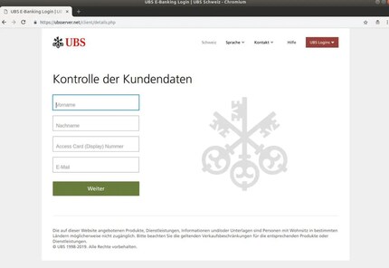 Phishing-Sites sind mittlerweile sehr aufwändig und glaubhaft gestaltet.
