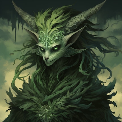 Magdalena Martullo Blocher as a MTG creature on the green colour pie