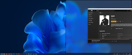 Zodra je het venster naar de rand beweegt, toont Windows je een voorvertoning van de toekomstige positie.