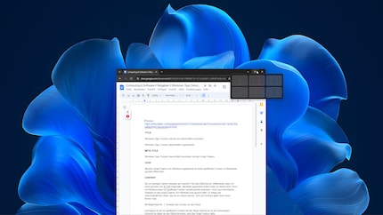 Maak de muisaanwijzer op de knop Maximaliseren om het gereedschap Snap lay-out te openen. Klik op de gewenste vensterpositie.