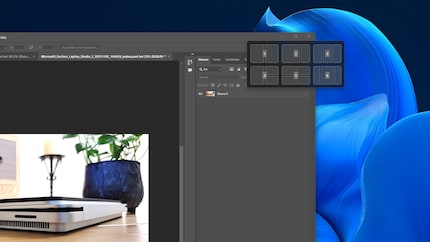 Druk op Windows-toets + Z om een genummerd lay-outoverzicht te openen. Selecteer de gewenste lay-out door op het bijbehorende nummer te drukken. Selecteer vervolgens de gewenste positie voor het venster door nogmaals op het bijbehorende nummer te drukken.
