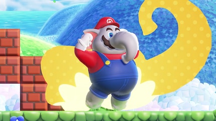 Elefant-Mario: Eines der neuen Power-Ups in «Super Mario Bros. Wonder» 