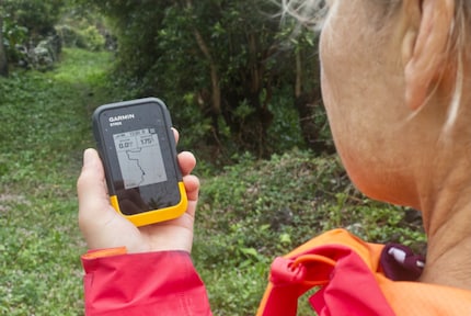 Ik kan de voorgestelde wandelroute gemakkelijk volgen met het GPS apparaat.