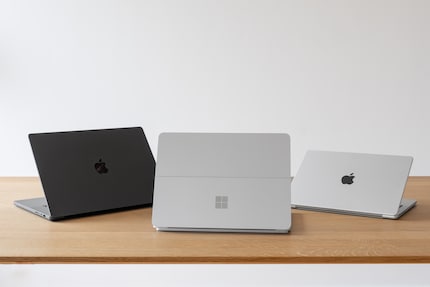 De MacBook Pro kan ook worden uitgerust met de M3 Max in beide formaten. Sterker dan wat ik hier test, kun je de Surface niet krijgen.