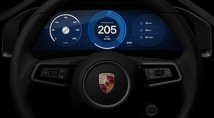 The background of Porsche's dashboard imitates the «Pepita» pattern of Porsche's seat covers.