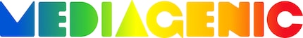 Zo zag het logo van Mediagenic eruit in 1990.