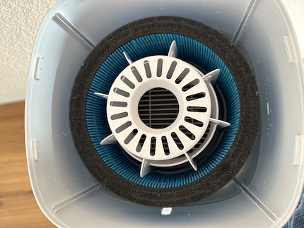 Het «Nanocloud» filter zorgt ervoor dat er alleen zuivere waterdamp de kamer in komt.