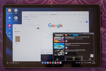 Met Samsung DeX gebruik ik de tablet als een computerscherm en kan ik meerdere tabbladen tegelijk gebruiken.