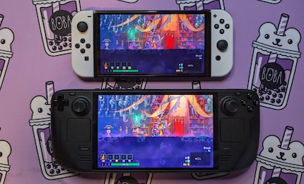 Het nieuwe Steam Deck zet de OLED van de Switch ook in de schaduw. Het schijnt aanzienlijk helderder dan Nintendo's display.