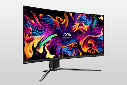 Der MSI MAG 341CQP ist bisher der einzige angekündigte 34-Zöller mit 2nd-Gen-QD-OLED.