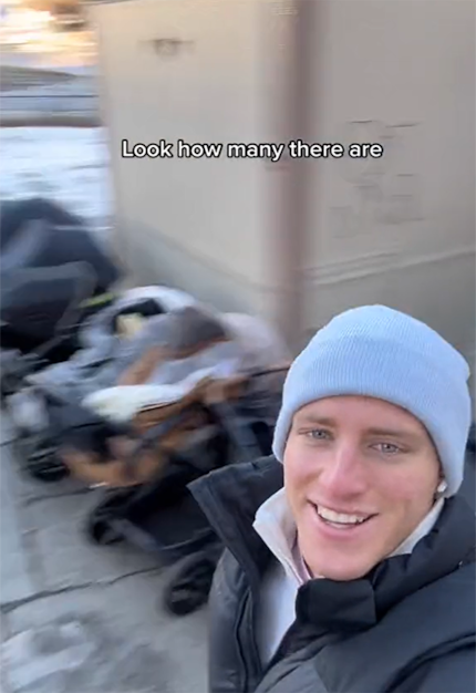 Zijn Tiktok clip ging viral in het voorjaar van 2023.