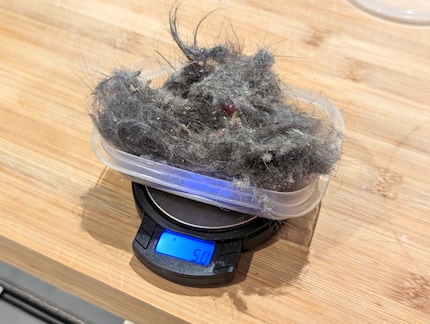 Vijf gram stof en haar is best veel.