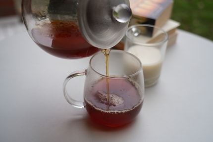 A decent coffee substitute, black tea also tastes good with a dash of milk or oat milk.