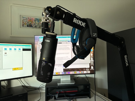 The Rode Mic and Sennheiser headset combo works for me.