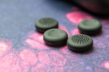 The sticks can be customised with rubber attachments.