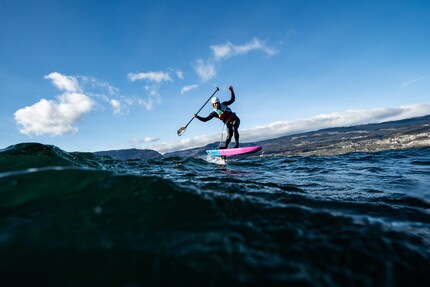 Flying over the water is no easy feat. Getting started requires patience and multiple attempts.