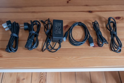 Lots of cables are included.