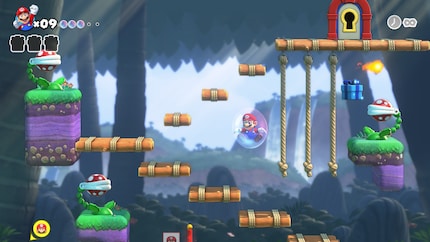 Als ik doodga in de ontspannen modus, word ik in een luchtbel naar het laatste checkpoint getransporteerd.