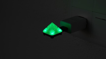 Als de LED groen is, is de lucht goed.