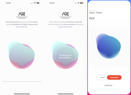 Nach der Vermessung demonstriertmir die App den Unterschied demonstriert.