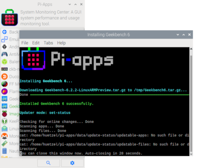 … and installed.
