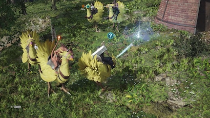 Chocobo's zijn niet alleen een snel vervoermiddel, maar kunnen ook voorwerpen besnuffelen en opgraven.