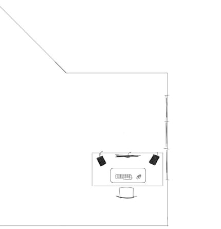 The position of my desk.