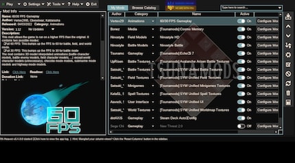 These mods in the order shown allow Final Fantasy VII to run flawlessly on the Steam Deck.