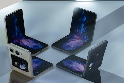 Immerhin auf dem Plakat vor Ort sieht das Doogee Flip X vielversprechend aus.