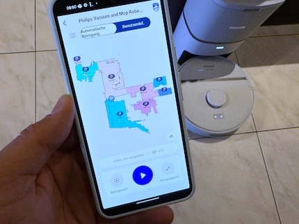 De Philips maakt een verbazingwekkend nauwkeurige plattegrond inclusief een bijna perfecte kamerorganisatie.