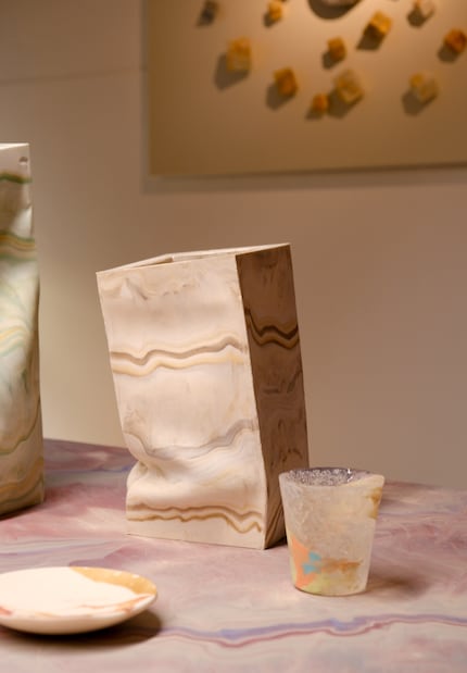 Vases from the La Bürsch collection by Alessandro Ciffos | Silicone | 20 × 20 × 28cm.