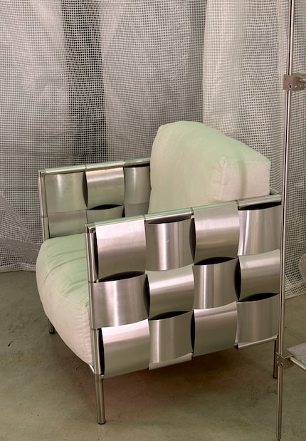 «Braid Chair» by Monika Szyca-Thomas | stainless steel