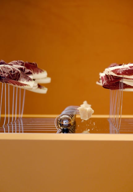 Prettier than your average toothpick: each skewer sprouts individually from a single large plate.