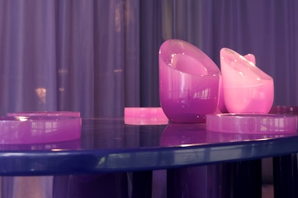 As everything has the same colour, the focus is drawn to tactile textures and materiality.