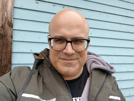 Een selfie met de standaardinstelling.