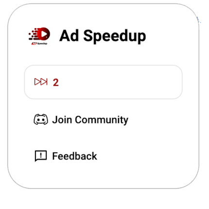 The extension always shows you how many ads it has already skipped.