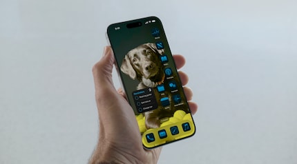 Deinen Homescreen kannst du nun farblich und mit Fotos anpassen.