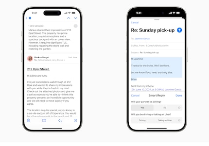 Automatically generated responses in apps like Mail are designed to save time.