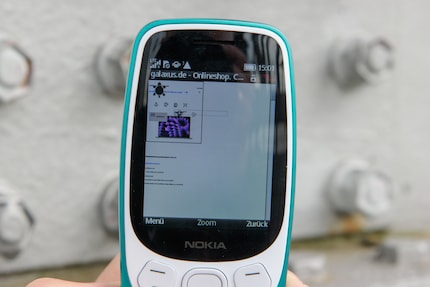 Niet spontaan online winkelen met de Nokia 3210.